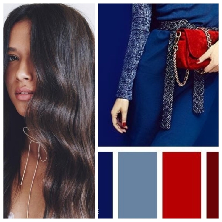 Сочетание с темно синим