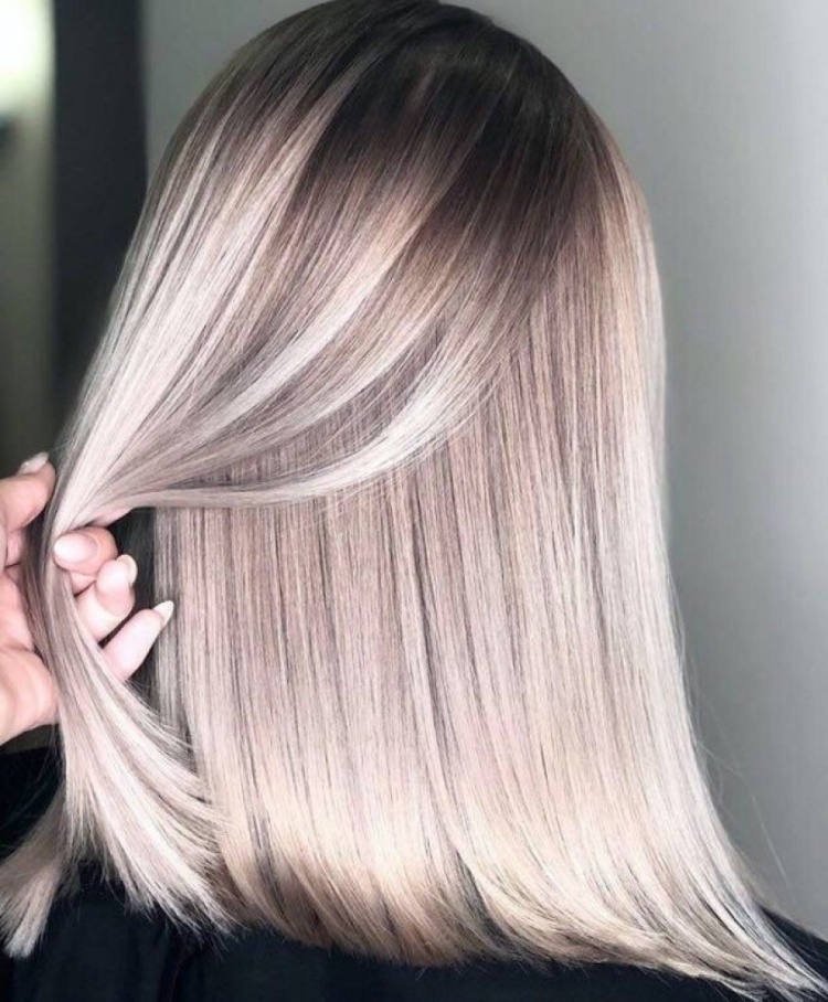 Мелирование жемчужный блонд