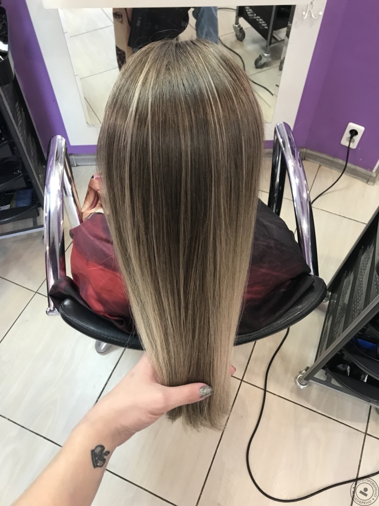 Наращивание волос мелирование