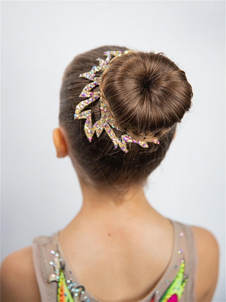 Украшение на пучок для художественной гимнастики