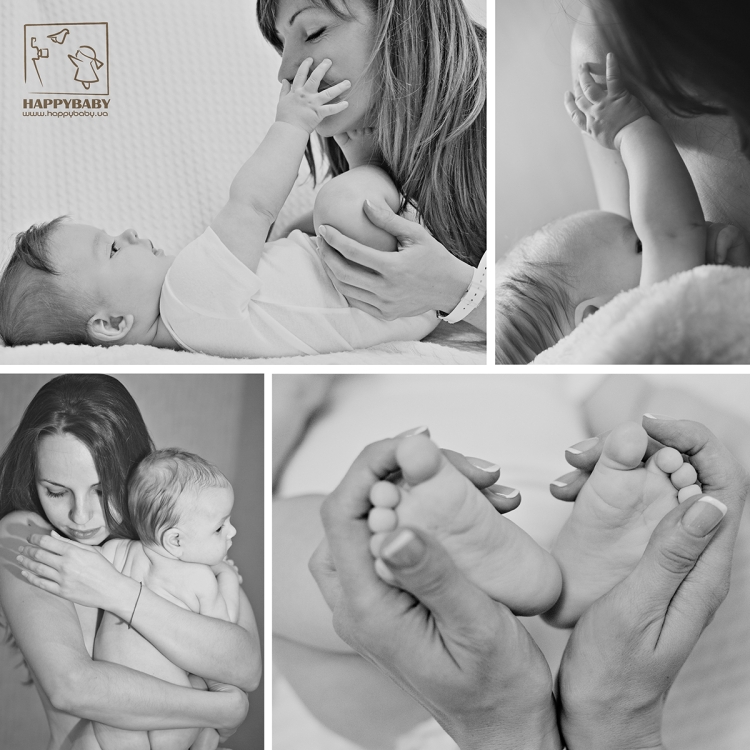 Фотосессия мамочек с малышами до года