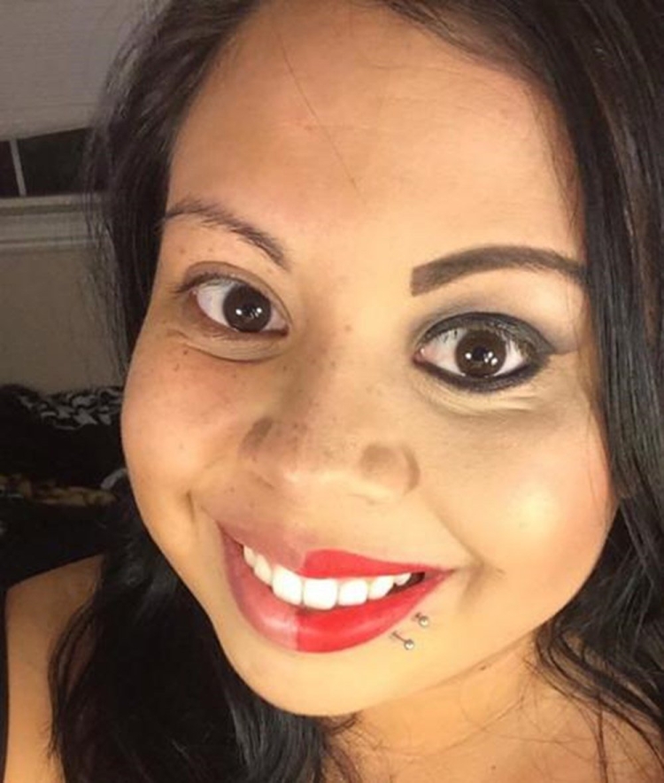 Макияж на половину