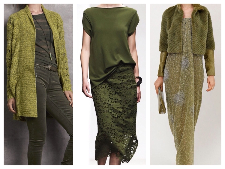 Цвет хаки в одежде