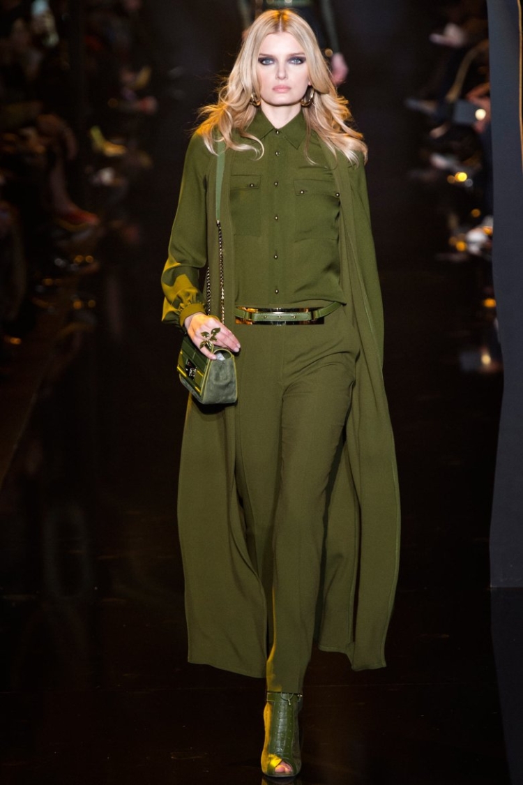 Elie Saab зелёный комбинезон