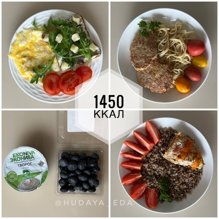 Меня на 1450 калорий