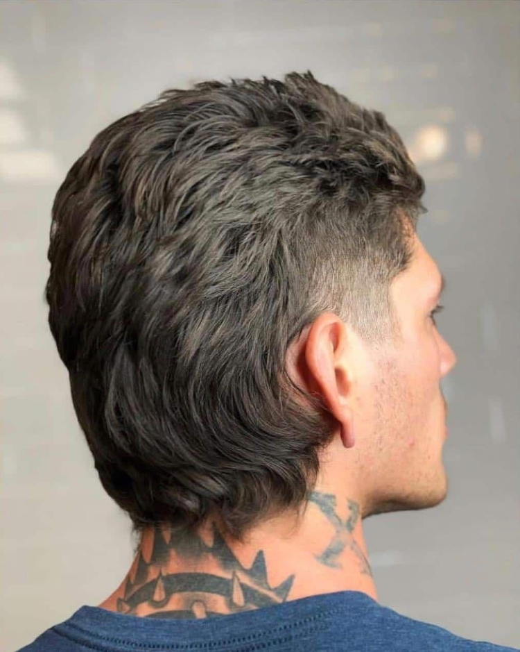 Помпадур Mullet