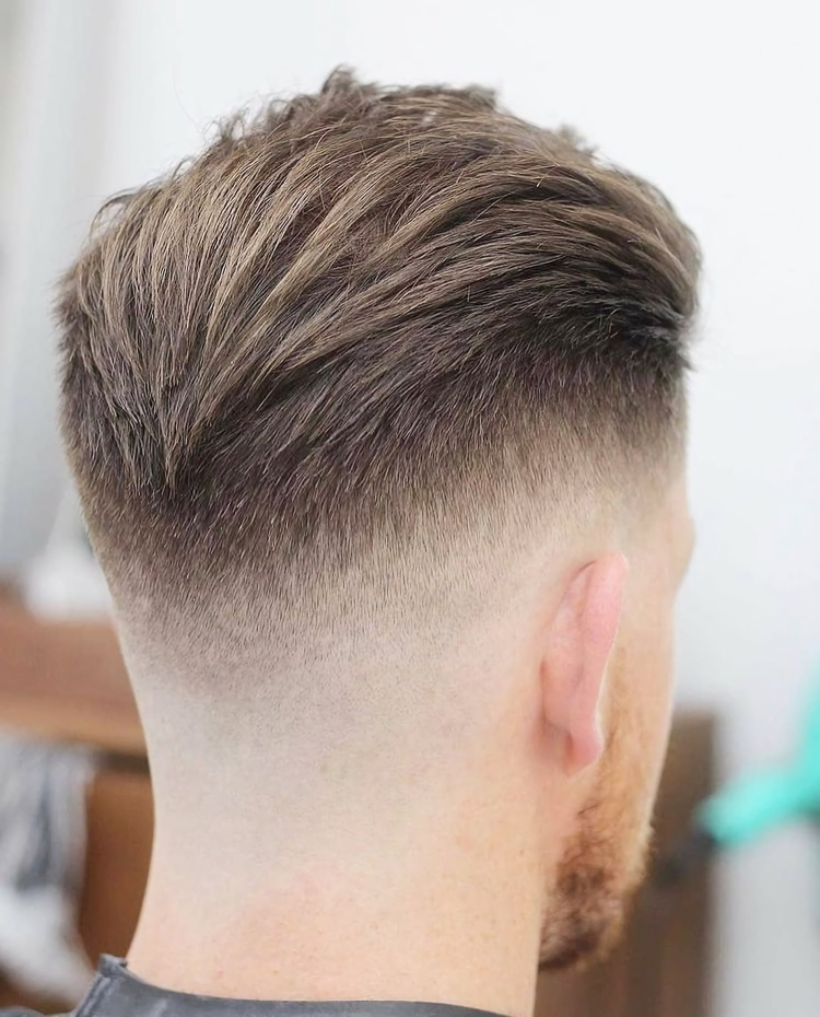 Slick back прическа фейд