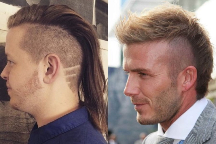 Стрижка с выбритыми висками мужская и длинным затылком