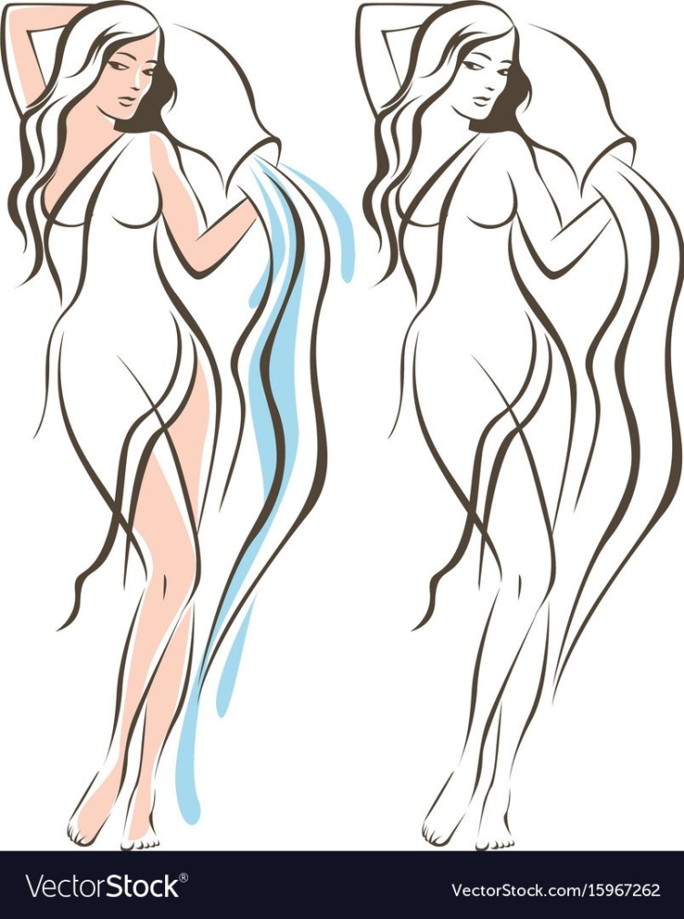 Водолей знак зодиака силуэт