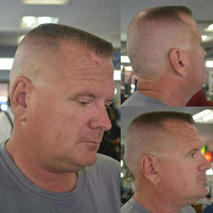 Короткие мужские стрижки для лысеющих