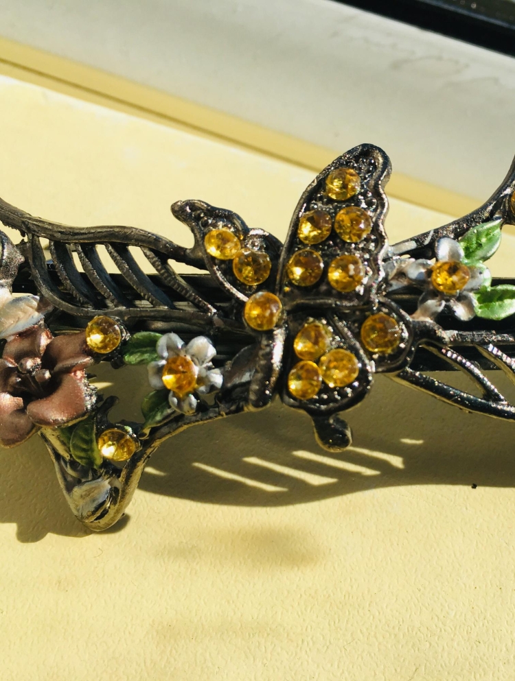 Серебряная заколка Советская