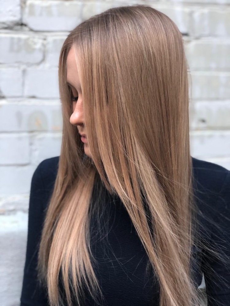 Карамельно пепельный цвет