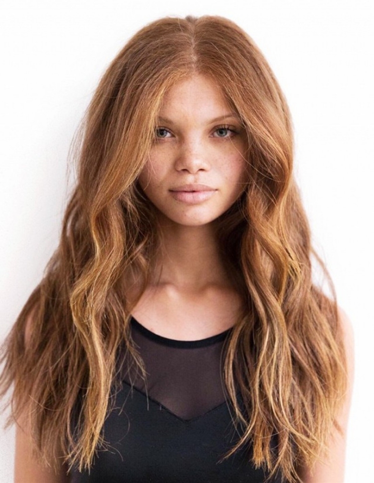 Натуральный цвет волос карамель