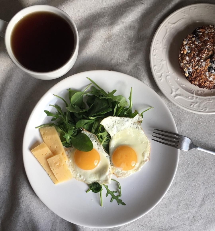 Легкий и красивый завтрак